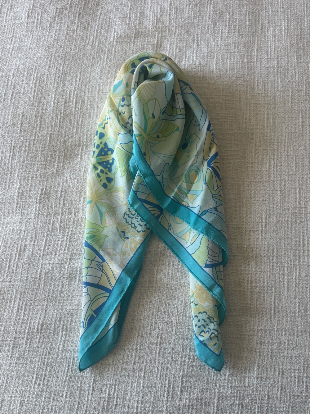 Set of Talbot Printed Silk Scarves - Picture 2 of 10